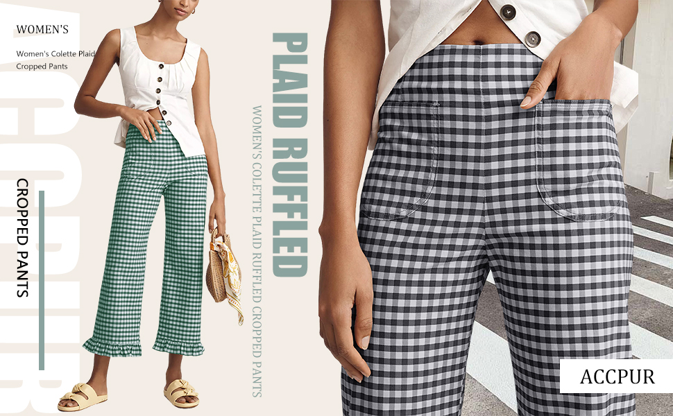 パンツ Check Flare Wide pants URBAN CHECK WIDE PANTS | Urban Edge
