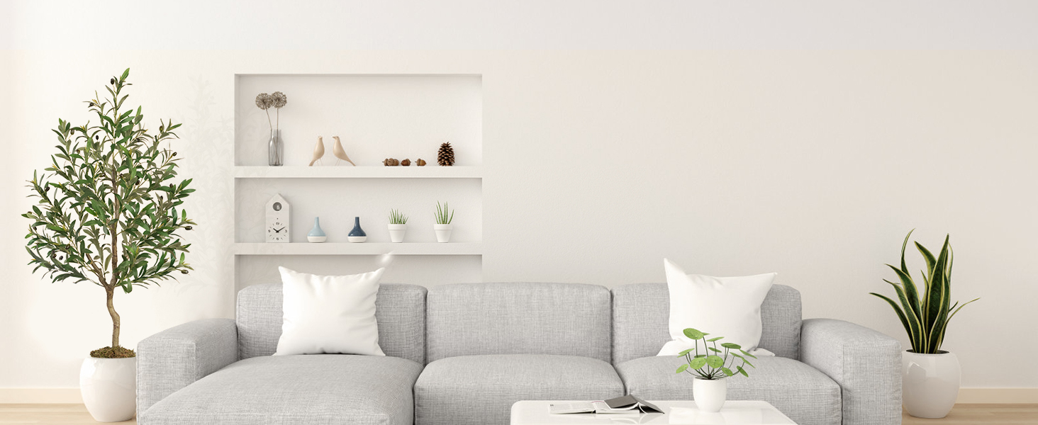 4ft Artificial Olive Tree with 1ft Pot 5ft Tall Fake