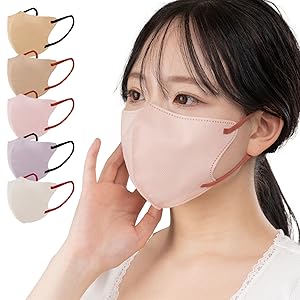 Chabi♡小顔マスク Qoo10] fancysharpmask マスク 不織布 小顔マスク バイカラー