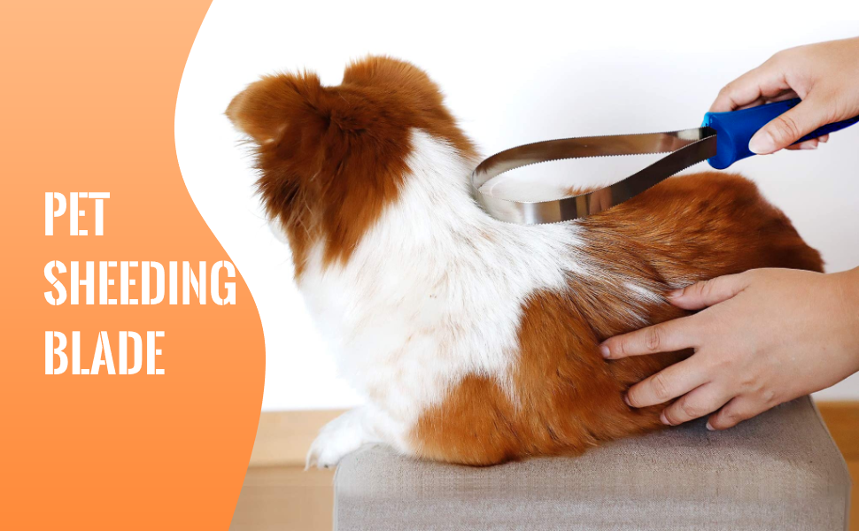 MeowWow DoubleSided Shedding Blade for All Dog Coat Types