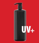 Black 1 Liter pump bottle UV+