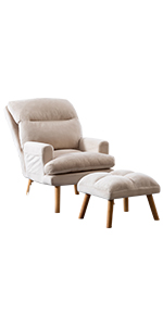 Accent Chairs with Ottoman