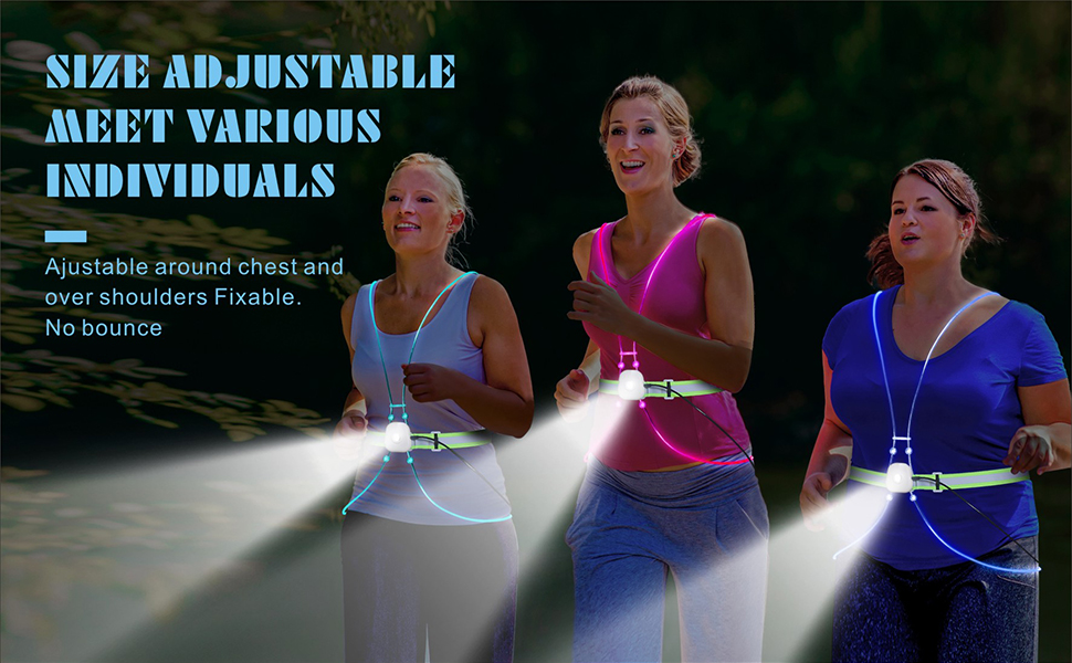 LED Reflective Running Vest