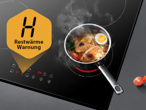 GASLAND Chef CH60BF 60cm Built-in Ceramic Hob, 4 Zones Electric Cooktop Sensor Touch Controls Timer Child Lock, 6kW 15 ceramic hob