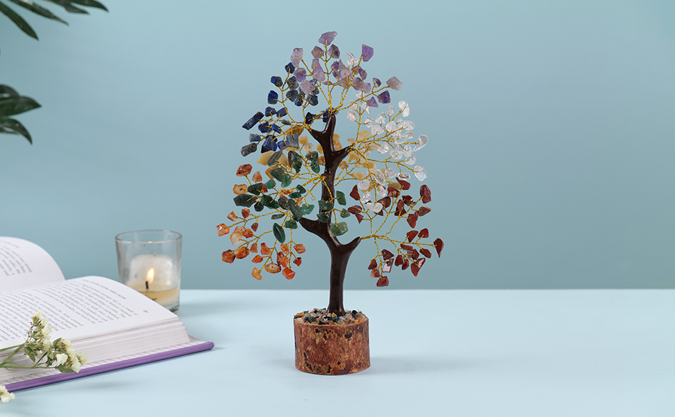 Chakra Tree, Crystals, Money Tree, Healing Stones