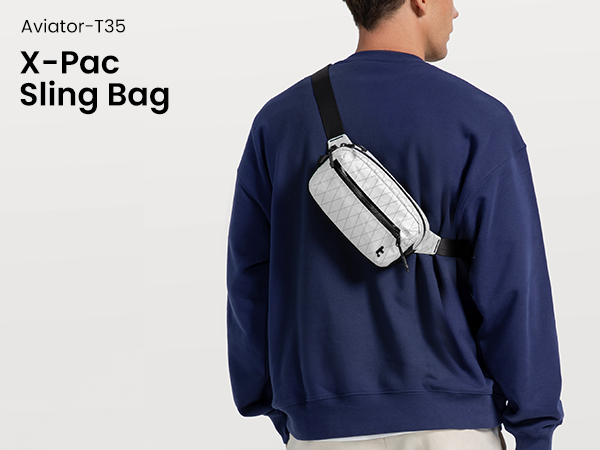 Amazon.com | tomtoc 1.5L X-Pac Sling Bag with RFID Blocking
