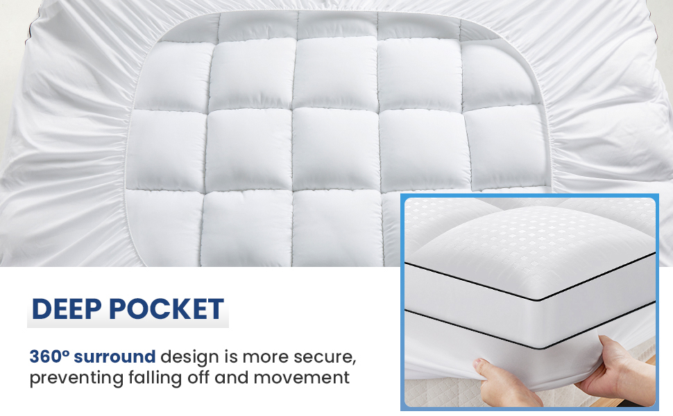 California King Mattress Topper for Back Pain Extra Thick