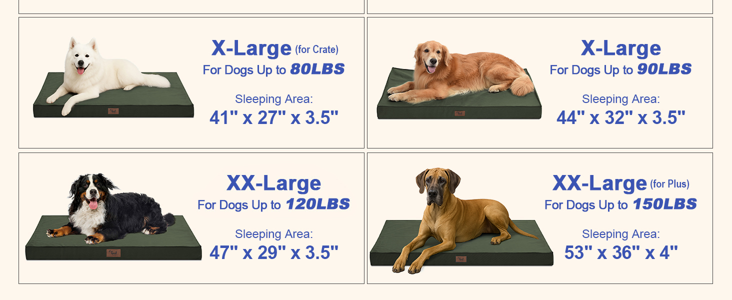 Waterproof Dog Crate Bed