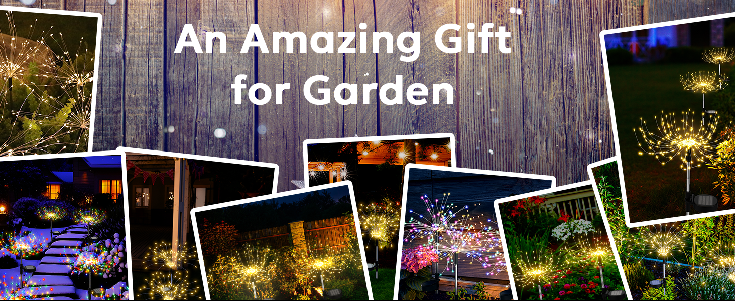 solar firework light outdoor