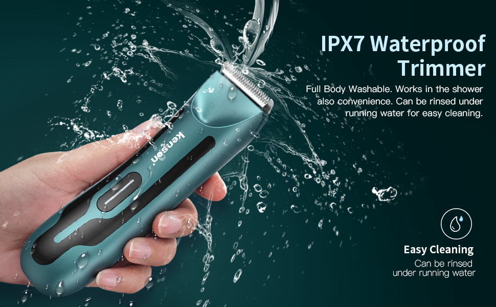 Body Hair Trimmer Men, KENSEN Body Groomer for Private Parts & Pubic Hair Electirc Razor for Men