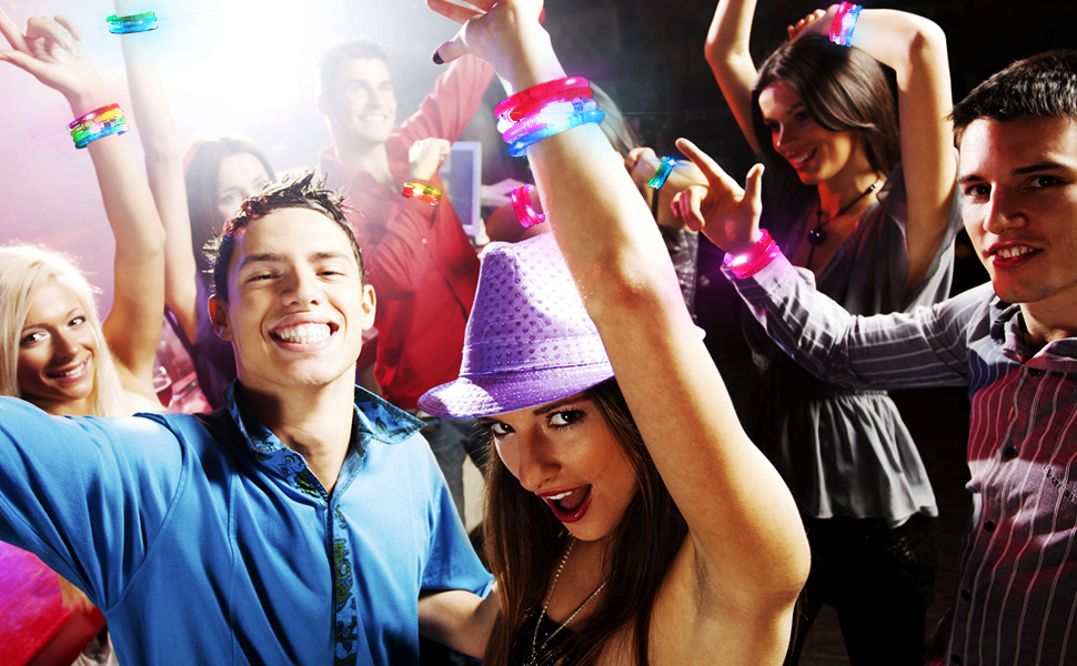 Braccialetti Lampeggianti Luminosi LED