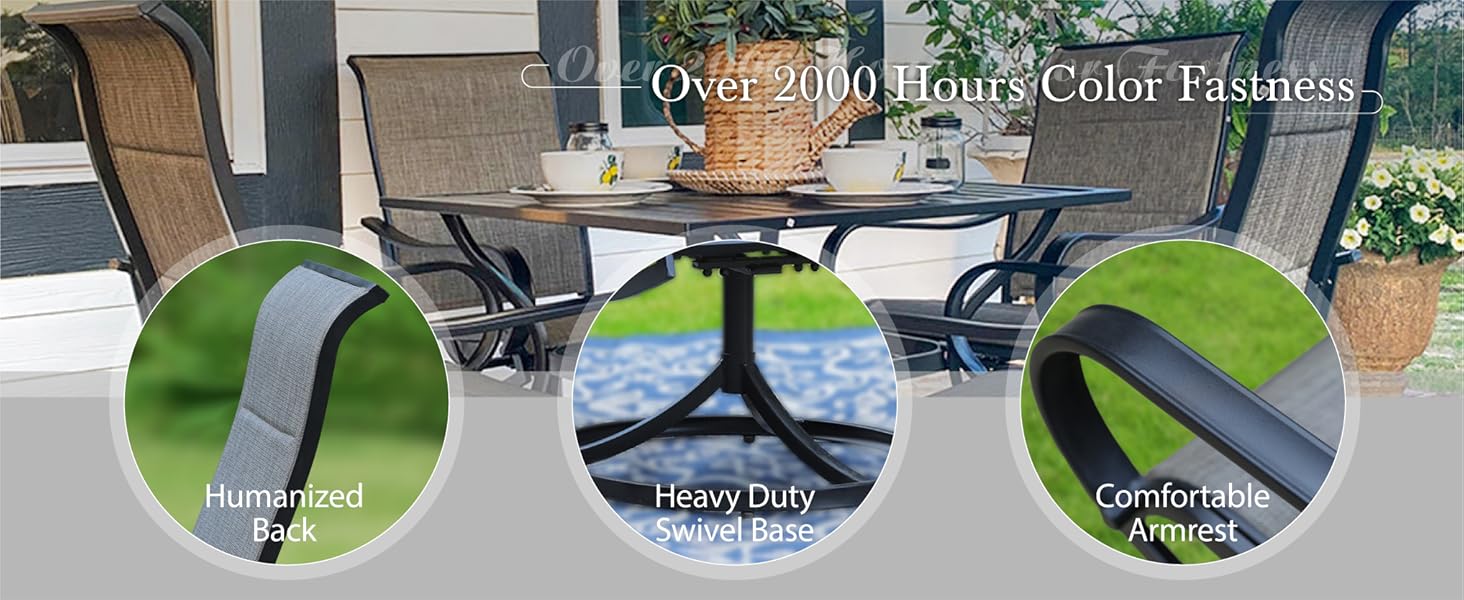 Sophia & William Patio Furniture Set Large Square Patio