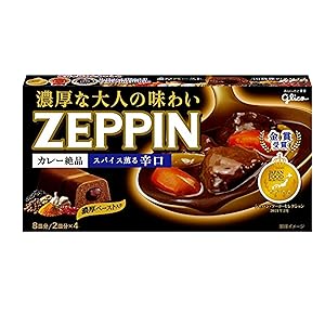 Amazon.co.jp: カレーZEPPIN 辛口 175g×5個 江崎グリコ