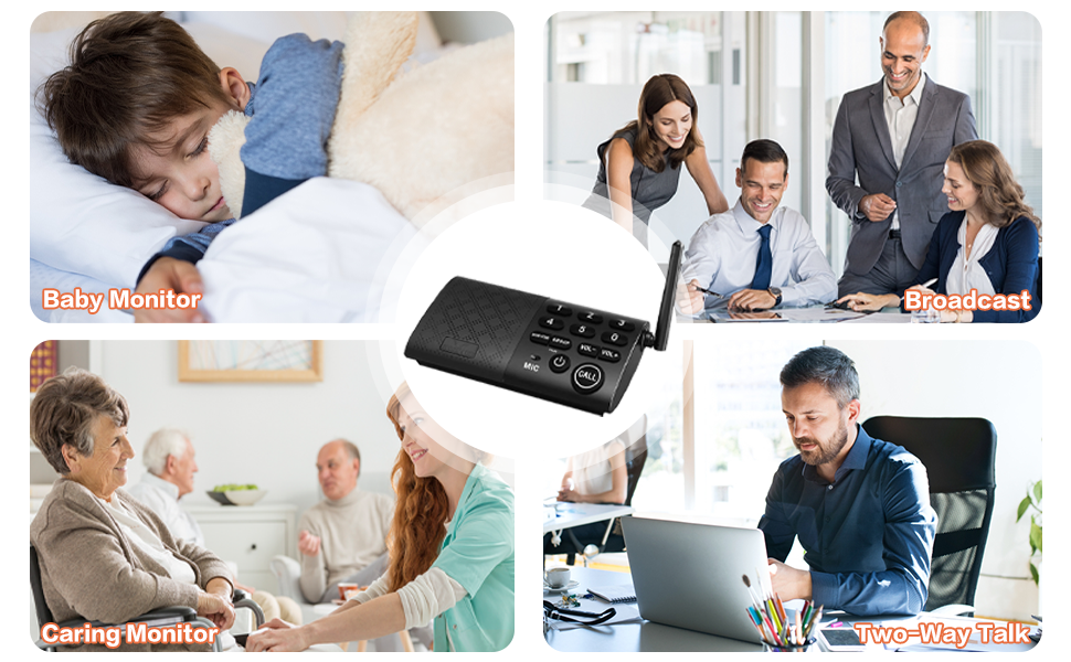 Hosmart Wireless Intercom System, Real Time Two -Way Communication for ...