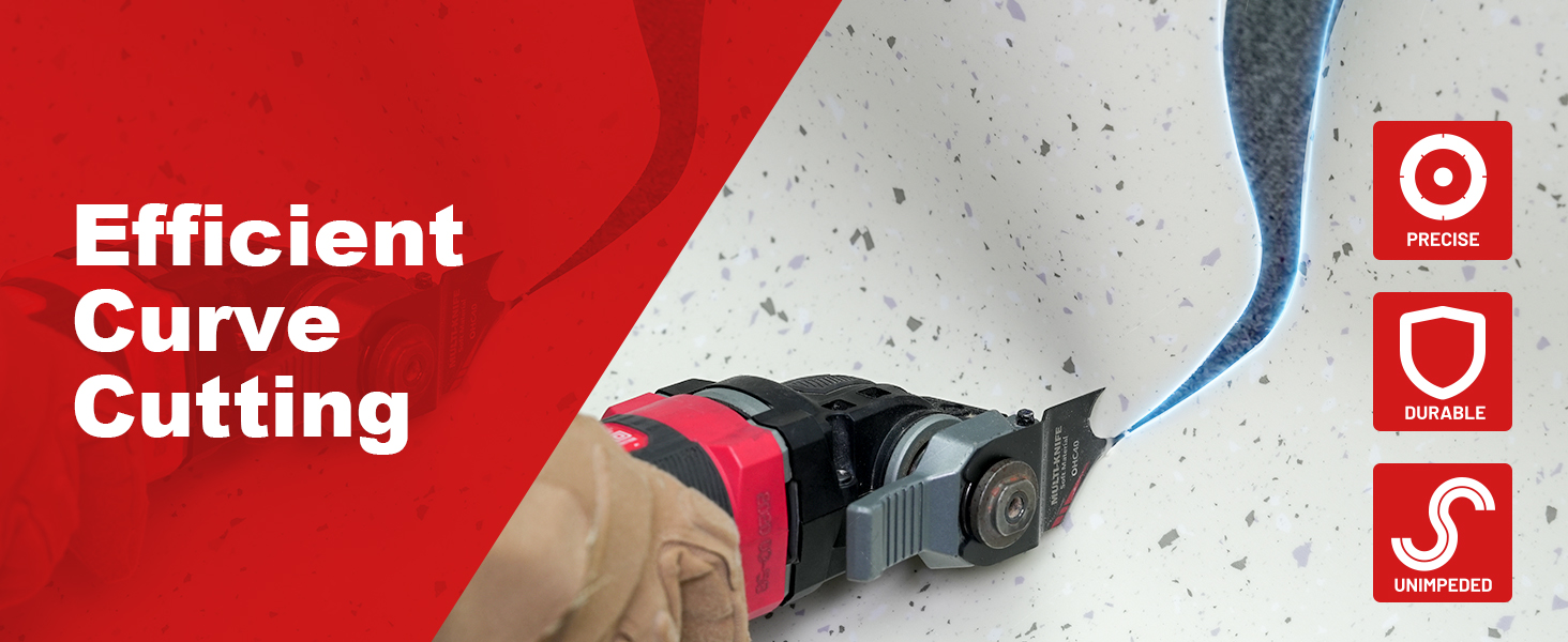 EZARC Oscillating Multi tool Hook Knife Blade, 3PCS Multitool Saw