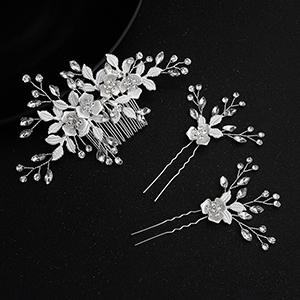 silver hair comb