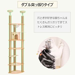 一閑張り（猫） 猫壱 バリバリボウルタワー レギュラーサイズ DC-0852 nekoichi
