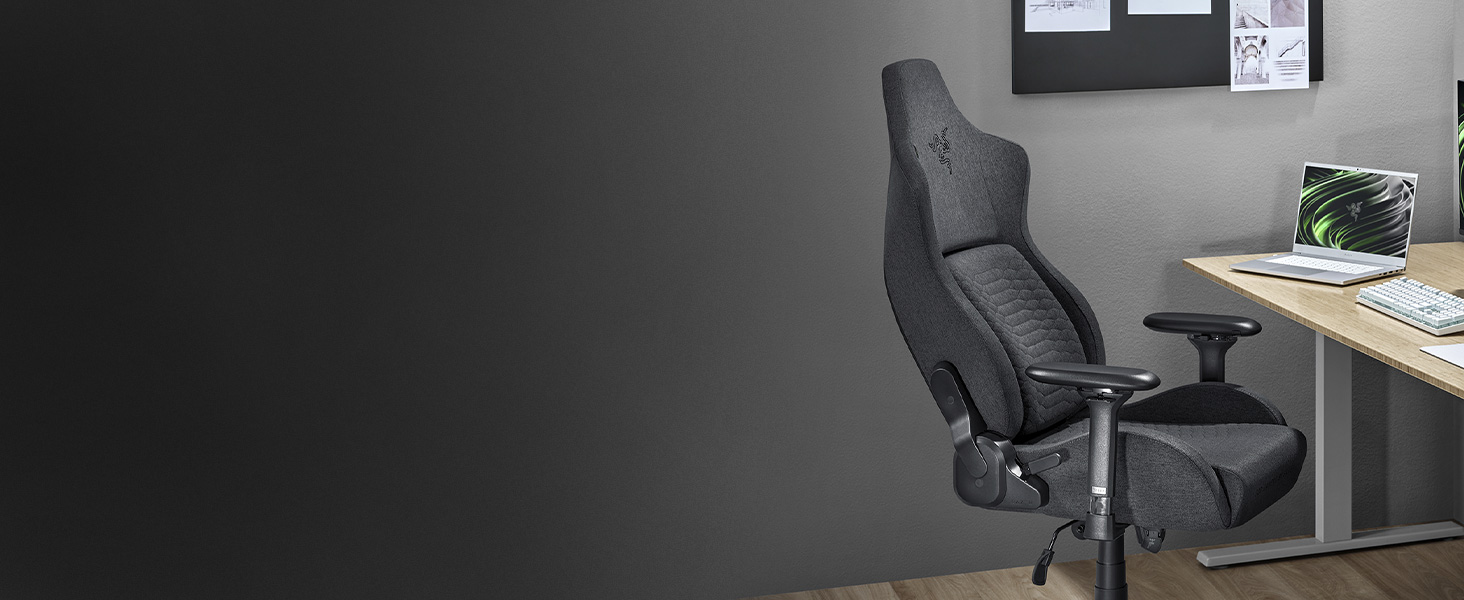 Razer Iskur Fabric Gaming Chair Ergonomic Lumbar Support