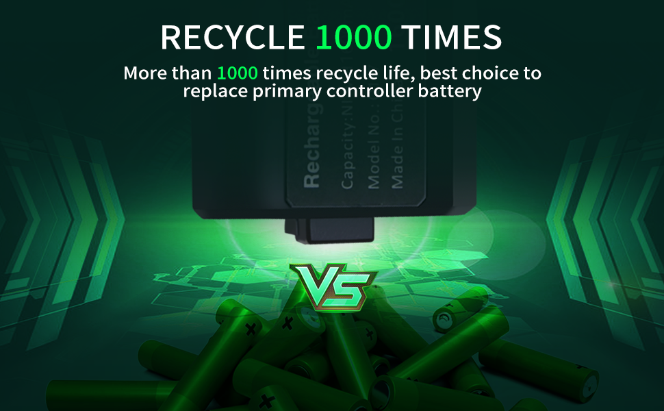 Rechargeable Battery Pack for Xbox Series Xbox One Controller, TechKen