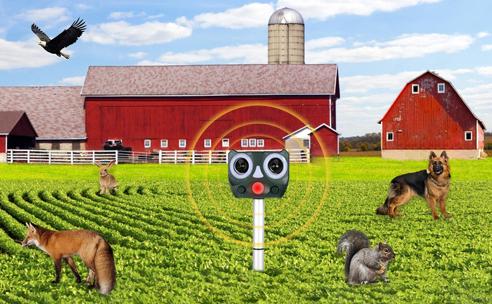 Solar Animal Pest Solar Motion Activated Cat Deterrent Cat