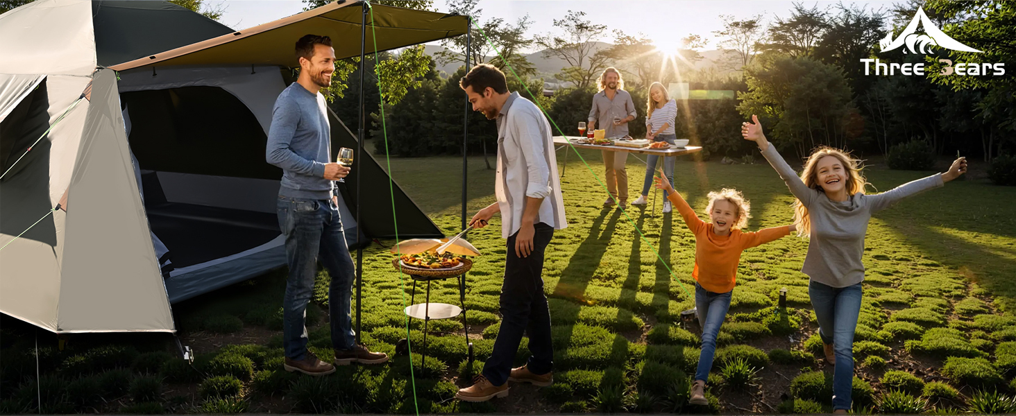 Three Bears 6-Person Family Camping Tent