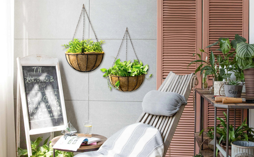 Trough Coco Liner for Hanging Basket Natural Coconut