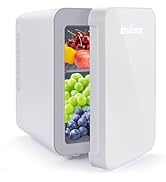 Enventor Mini Refrigerator Skincare Fridge 4L Portable AC+DC Power Cooler & Warmer, for Bedroom, ...