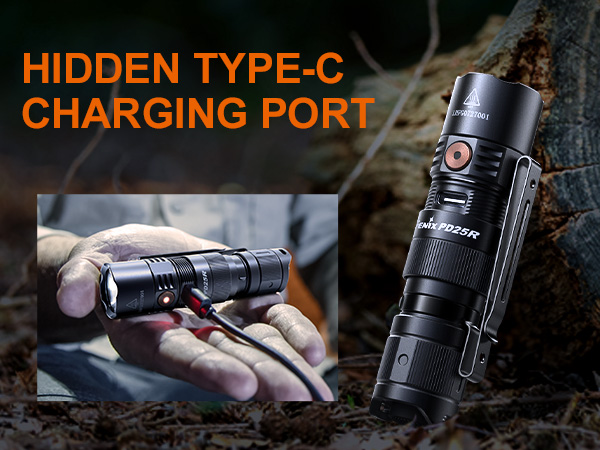 Fenix フェニックス フラッシュライト PD25R 800ルーメン 懐中電灯 Fenix PD25R 800 Lumen USB-C Rechargeable EDC Flashlight with