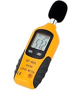 Mengshen Decibel Meter, Digital Sound Level Meter Audio Noise Measurement 30-130dB, (Battery Incl...