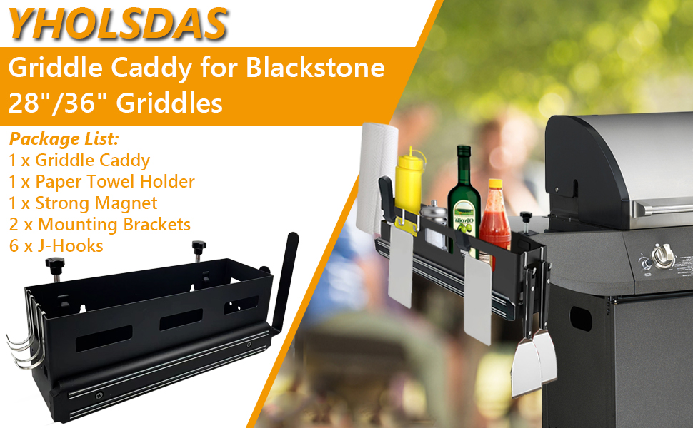 Griddle Caddy for Blackstone 28"/36" Griddles, Space Saving