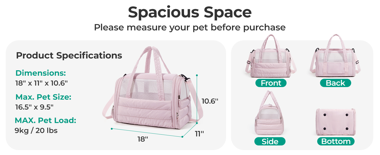 BAGSMART Dog Carrier