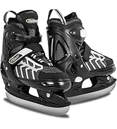 Nattork Adjustable Kids Ice Skate for Boys Girls Adult, Soft Padding and Reinforced Ankle Support...