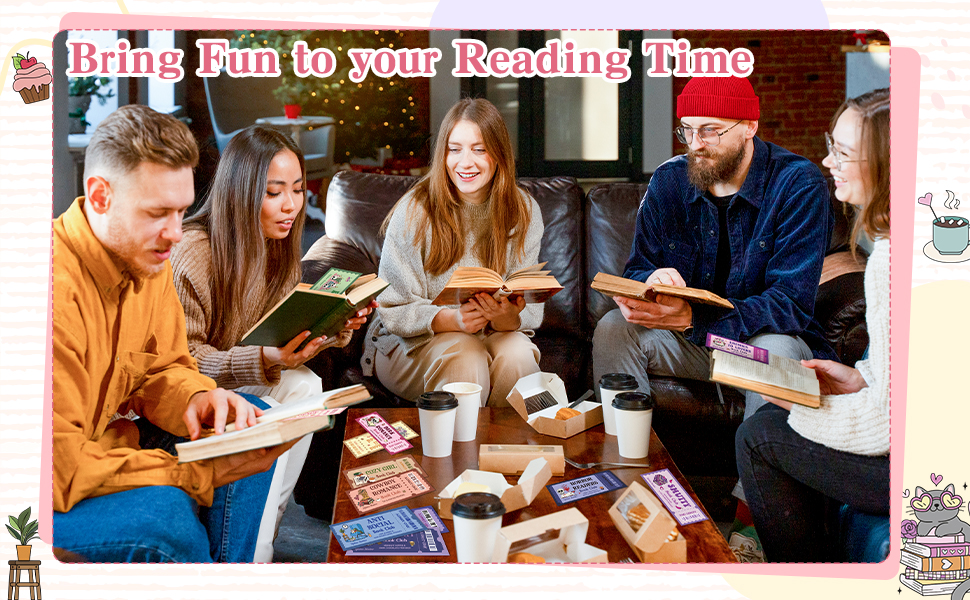 Book Club Ticket Bookmark