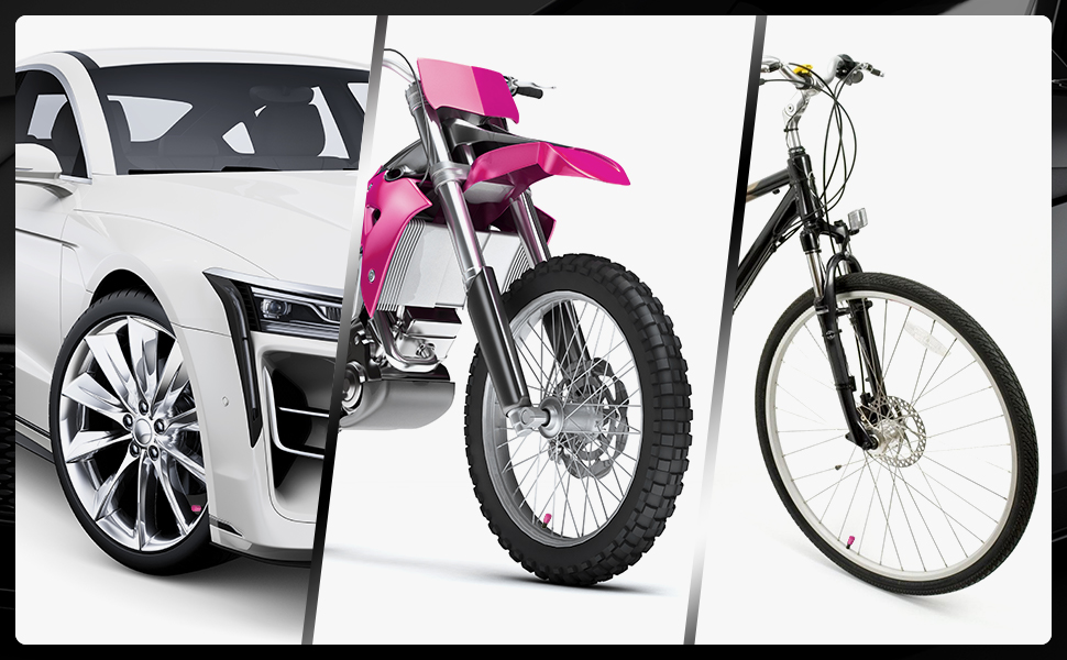 Tire Valve Stem Caps, 6 Pcs Universal Car Tyre Stem Air Caps Covers