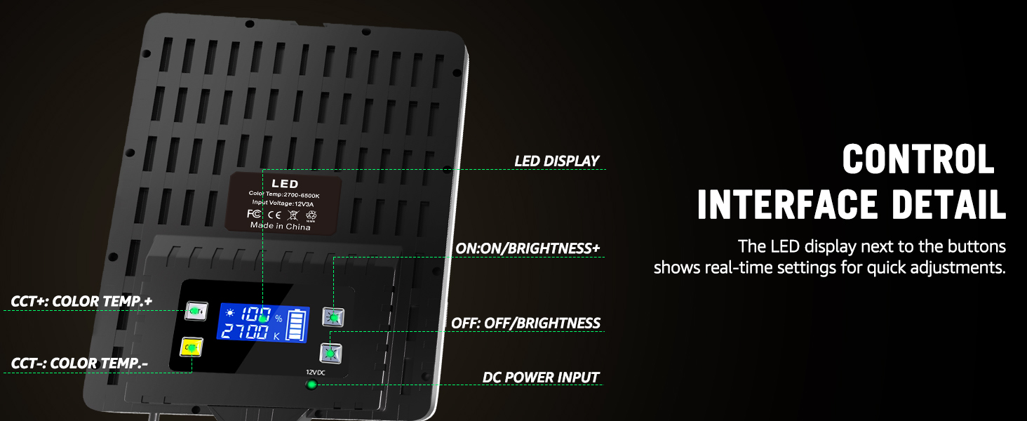 lighting for video recording