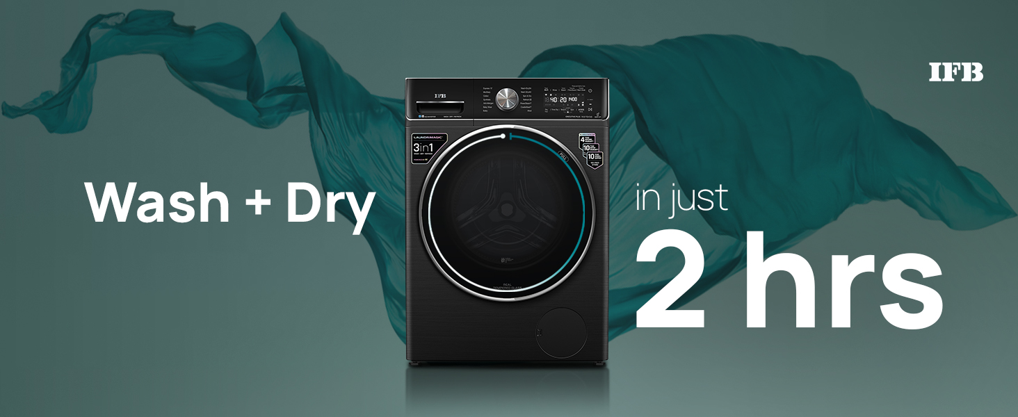 washing machine, washer dryer, laundrimajic, front load washer dryer, ifb, Ai Dos