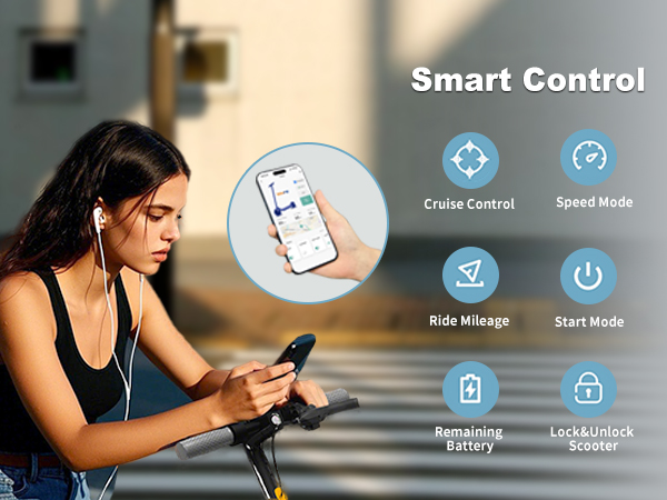 electric scooter escooter e-scooter smart control