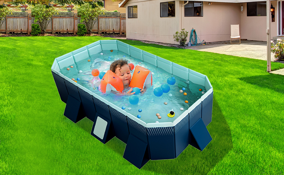 Amazon.com: WGFOIP Foldable Swimming Pool, PVC Material
