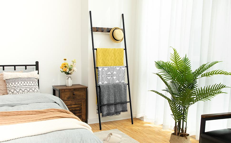 HOOBRO Toallero Escalera,Toalleros de Baño, Escalera Estante ...