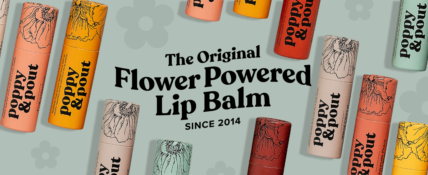 Poppy and Pout Original Flower Powered Lip Balm