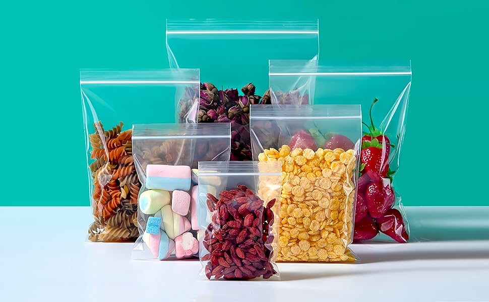 Large Sealable Plastic Bags,Grip Seal Bags 35x45cm 25 PCS,Big Clear