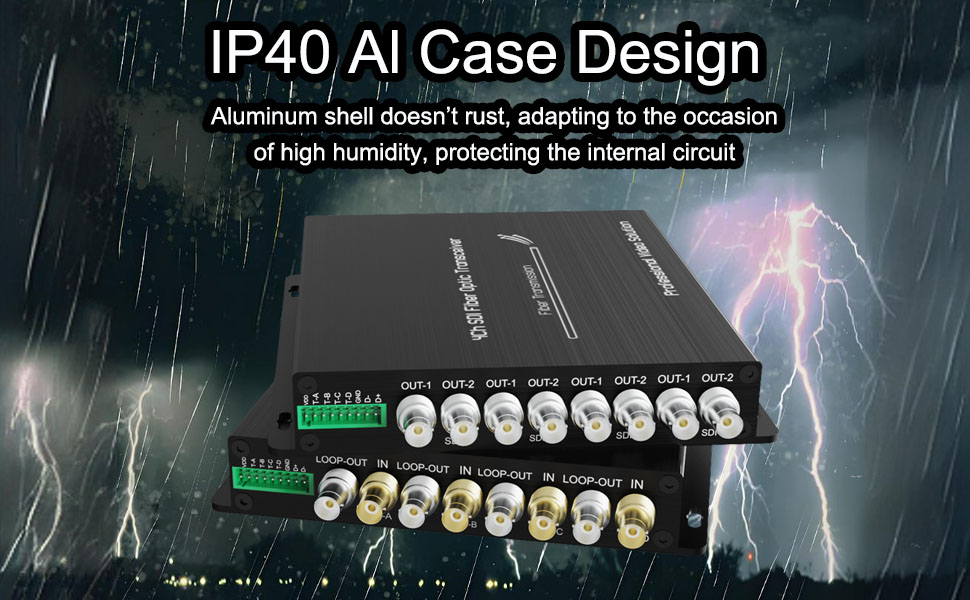 4-Ch Mini 3G-SDI Fiber Converter