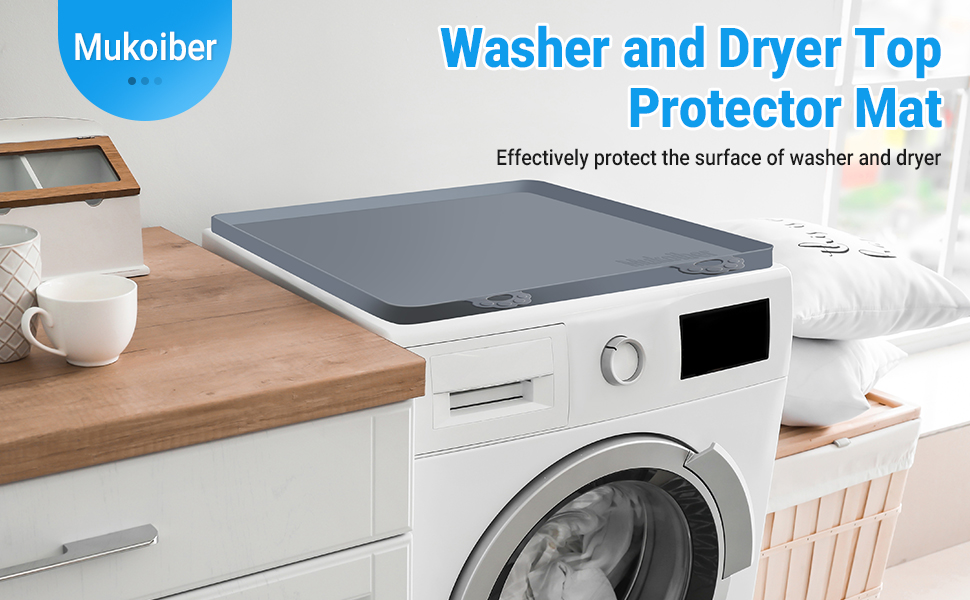 Washer and Dryer Top Protector, 23.6 x 23.6 inch Washer and