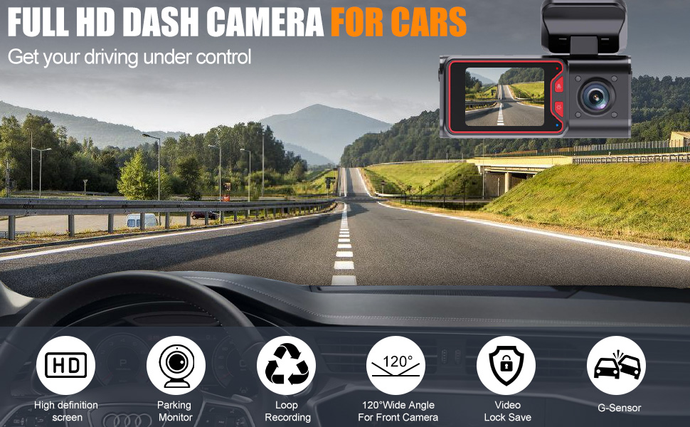 Dash Cam Front and Rear
