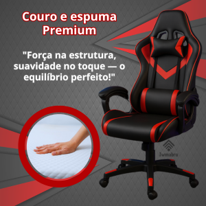 cadeira gamer ergonomica Cadeira Gamer Ergonômica Reclinável Apoio de braço ajustável