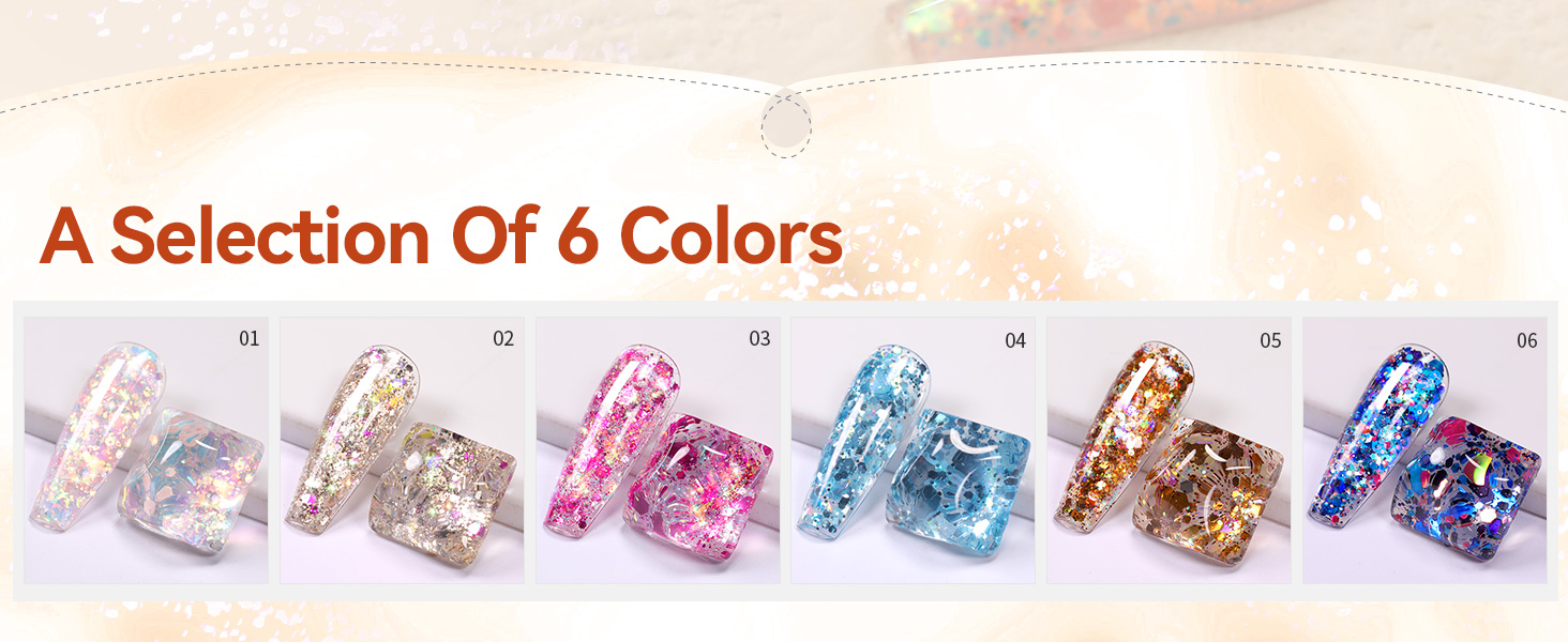 Glitter Sequins Gel Nail Polish
