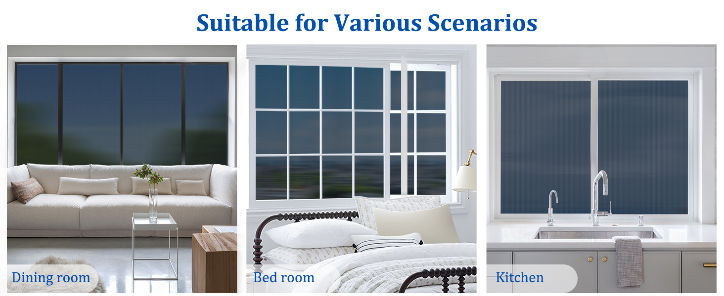 ALIUNI Window Privacy Film Heat Blocking Window Tinting