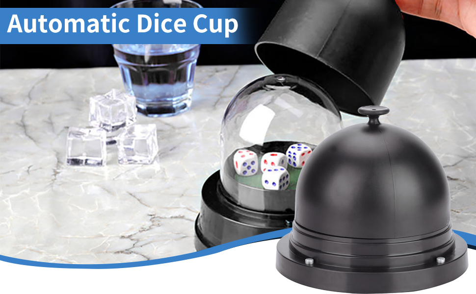 Keen so Dice Cup Set,Transparent Plastic Cover Automatic