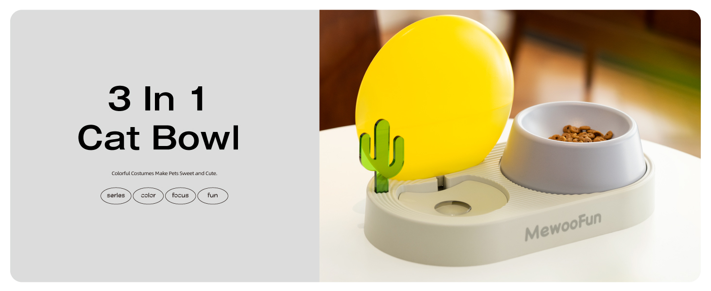 Cat Bowls,Cat Food Bowl for Food and Water,Elevated Cat