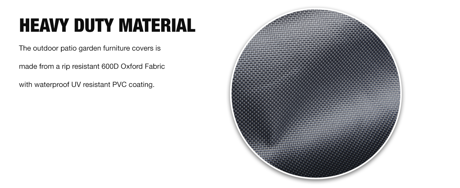 Futura Outdoor Garden Furniture Covers Waterproof 230x100cm Round Extra